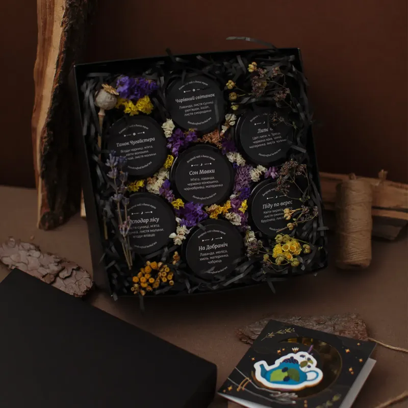 Подарунковий набір HerbalCraft Set — 7 смаків духмяного травʼяного чаю